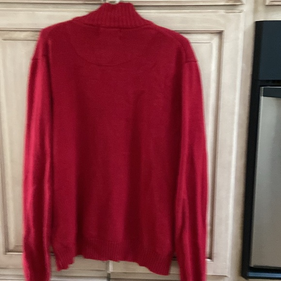 Lyle & Scott Red Cardigan Sweater - Picture 4 of 4